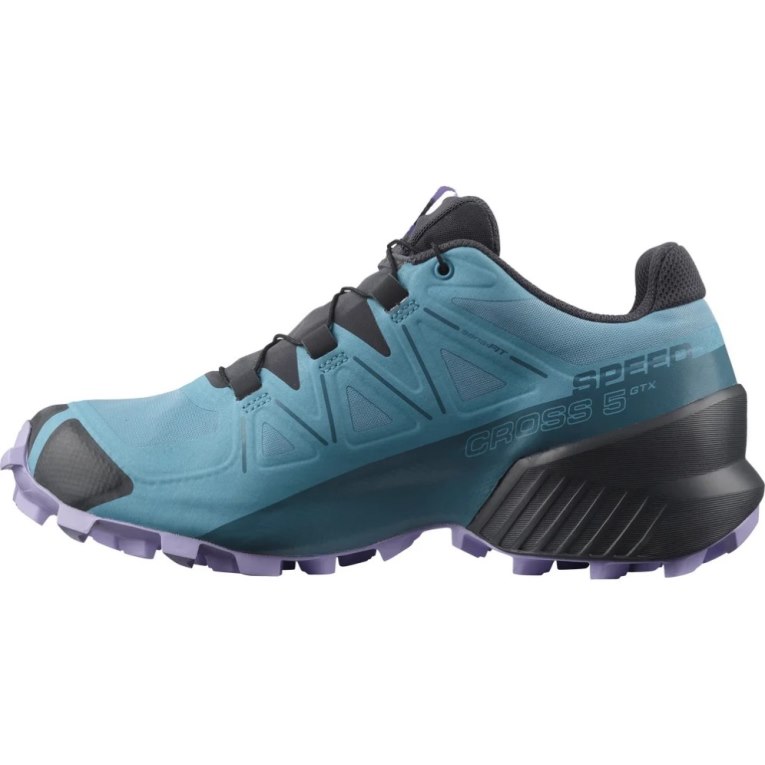 Tenis Para Trail Running Salomon Speedcross 5 GTX Mujer Turquesa | MX ODLI236